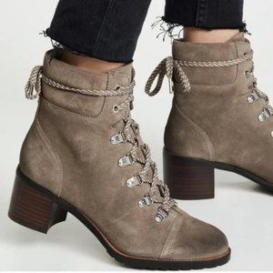 Sam Edelman Manchester Suede Lace Up Ankle Boot